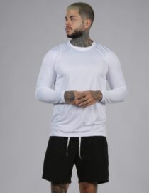 Camiseta Manga Longa Proteção UV50+ Branco