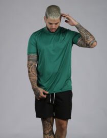 Camiseta Manga Curta Proteção UV50+ Verde