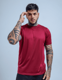 Camiseta Manga Curta Proteção UV50+ Vinho