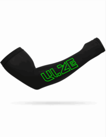 Manguito UV50+ Preto e Verde