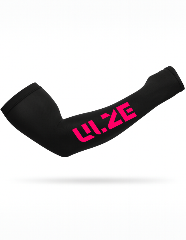 Manguito  UV50+ Preto e Pink